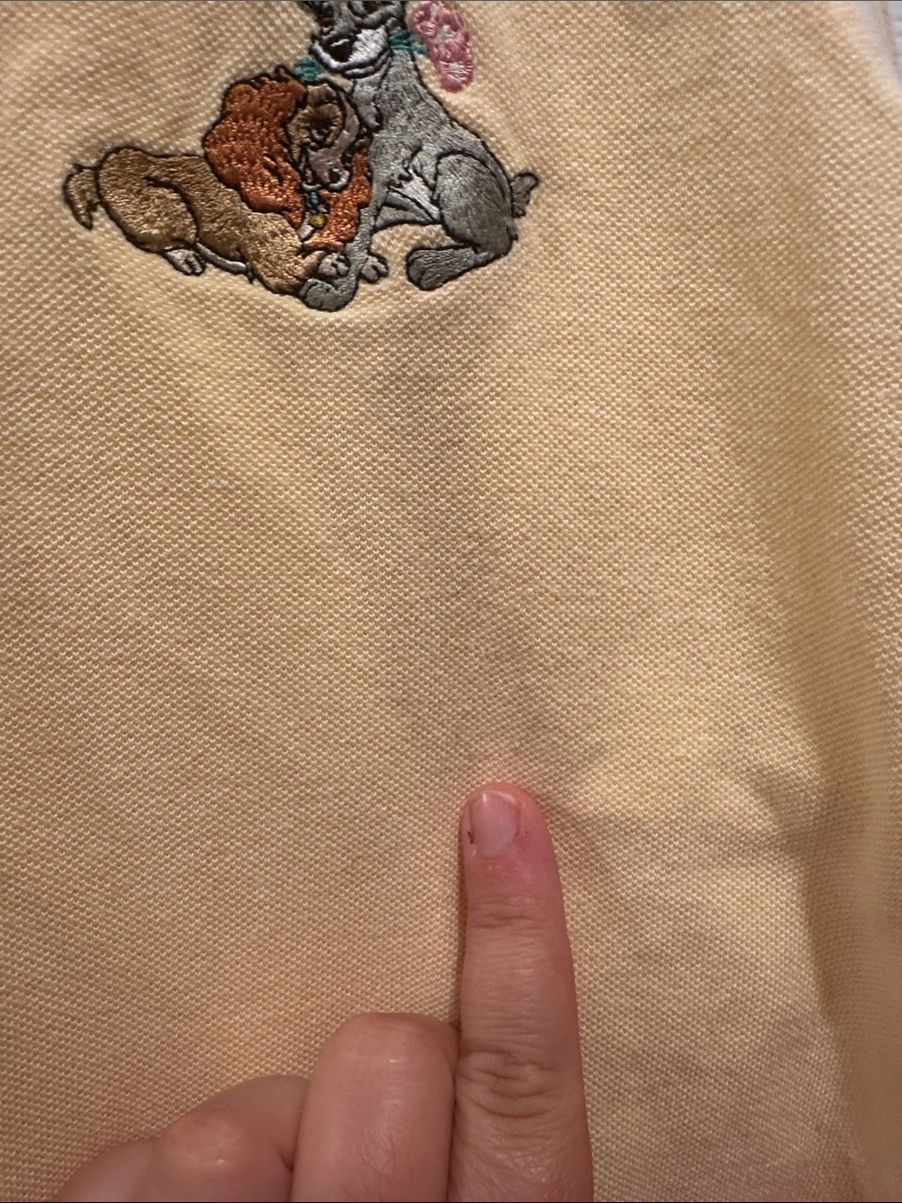 Disney Lady & the TrampSleevelessPolo Top in Pale Yellow - Picture 3 of 7